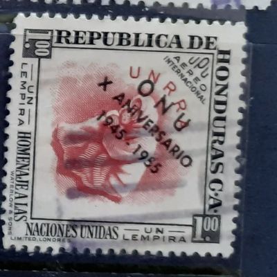 Лот: 25054115. Фото: 1. Марка. Гондурас. 1956 г. Марки