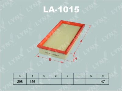 Лот: 13356881. Фото: 1. Lynx LA-1015 Воздушный фильтр. Расходные материалы