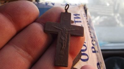 Лот: 11265004. Фото: 1. Отличный крест. Старинный с молитвой... Ювелирные изделия