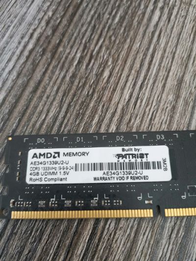 Лот: 16290204. Фото: 1. Оперативная память 4GB AMD AE34G1339U2... Оперативная память
