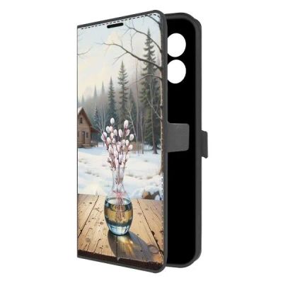 Лот: 25383040. Фото: 1. Чехол Krutoff Eco Book "Верба... Чехлы, бамперы