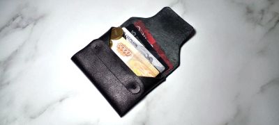 Лот: 19691948. Фото: 1. Кошелек с клапаном из натуральной... Бумажники, кошельки, портмоне