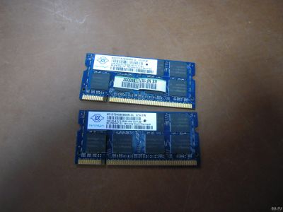 Лот: 15264761. Фото: 1. Память 2x 1gb SO-DDR2 (2gb для... Оперативная память