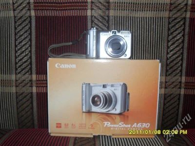 Лот: 706514. Фото: 1. цифровой аппарат canon a630,обмен... Цифровые компактные