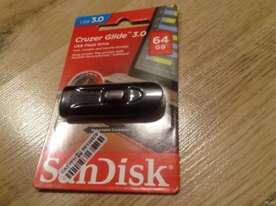 Лот: 18549322. Фото: 1. флэшка sandisk cruzer glide 3... USB-флеш карты