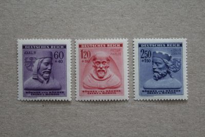 Лот: 23604344. Фото: 1. Германия 1943 года. 3 Рейх. Богемия... Марки