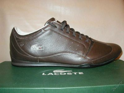 Лот: 5929453. Фото: 1. Туфли спорт кожа Lacoste р.43rus. Кеды, кроссовки, слипоны