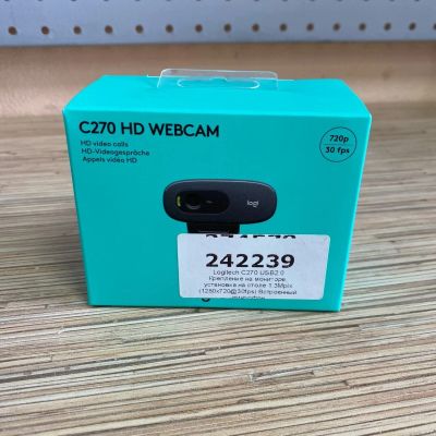 Лот: 17746467. Фото: 1. Logitech C270 USB2.0 Крепление... Веб-камеры