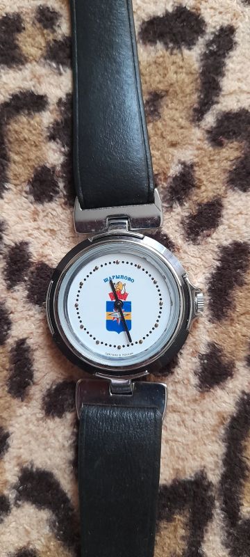 Лот: 19861893. Фото: 1. Часы Чайка с надписью Шарыпово. Оригинальные наручные часы