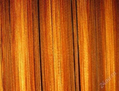 Лот: 670004. Фото: 1. Нитяная радуга шоколадно-оранжевая... Шторы, тюль