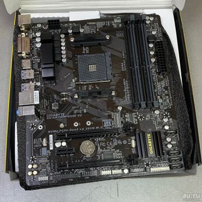 Лот: 15507945. Фото: 1. Материнская плата Gigabyte GA-AB350M-DS3H... Материнские платы