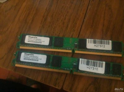 Лот: 10243833. Фото: 1. Оперативная память 2*1GB DDR2... Оперативная память