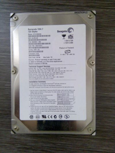 Лот: 6326117. Фото: 1. Жесткий диск HDD 120Гб Seagate... Жёсткие диски (HDD)