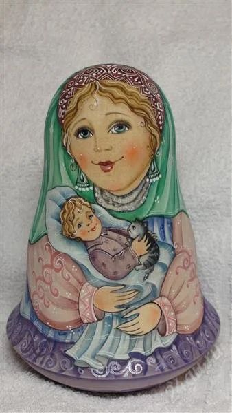 Лот: 1475803. Фото: 1. Матрешка.Неваляшка. Эксклюзивный... Другое (ручная работа)
