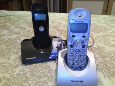 Лот: 12594525. Фото: 1. Ридиотелефон Panasonic с дополнительной... DECT и радиотелефоны