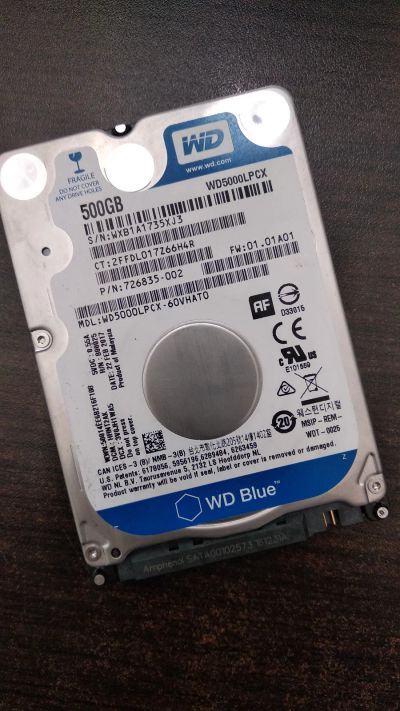 Лот: 12626138. Фото: 1. WD WD5000LPCX 500 Gb Для ноутбука... Жёсткие диски (HDD)