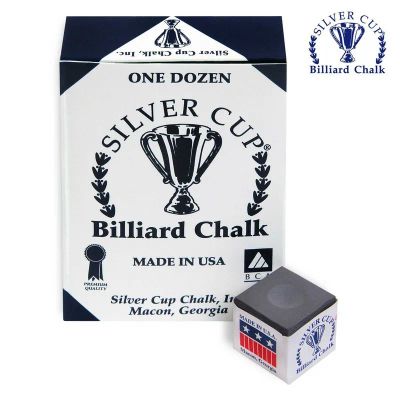 Лот: 22369963. Фото: 1. Мел Silver Cup Charcoal 12шт. Бильярд, боулинг