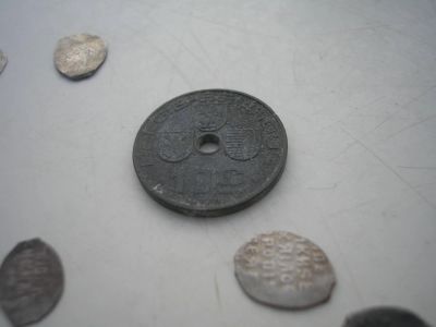 Лот: 8215277. Фото: 1. 10 сантимов 1942 года, Бельгия... Европа