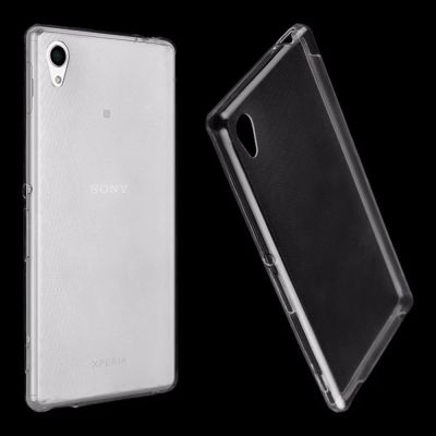 Лот: 11917778. Фото: 1. Чехол Sony Xperia M4 Aqua прозрачный... Чехлы, бамперы