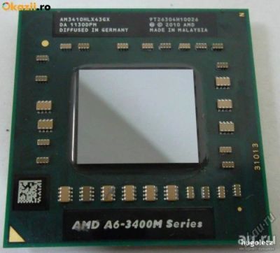 Лот: 13486290. Фото: 1. Процессор для ноутбука AMD A6-3400M... Процессоры