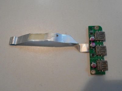 Лот: 7865847. Фото: 1. Плата usb портов для ноутбука... Платы расширения, контроллеры, доп. порты
