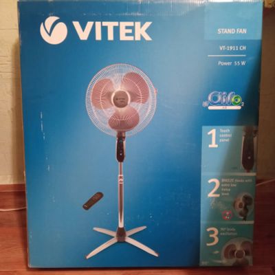 Лот: 23061402. Фото: 1. Напольный вентилятор vitek vt-1911ch. Вентиляторы бытовые