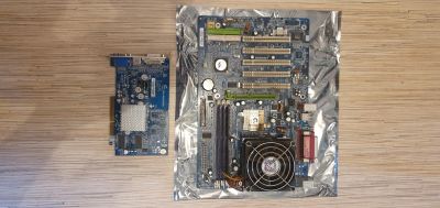 Лот: 17366692. Фото: 1. Материнская плата gigabyte в комплекте. Материнские платы