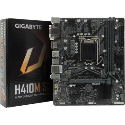 Лот: 23699279. Фото: 1. Материнская плата Gigabyte H410M... Материнские платы