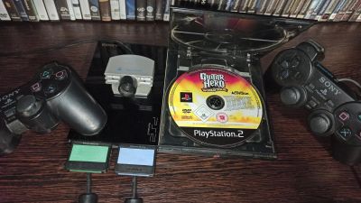 Лот: 18342539. Фото: 1. SONY PlayStation 2 (slim) (Прошитая... Игровые приставки, консоли