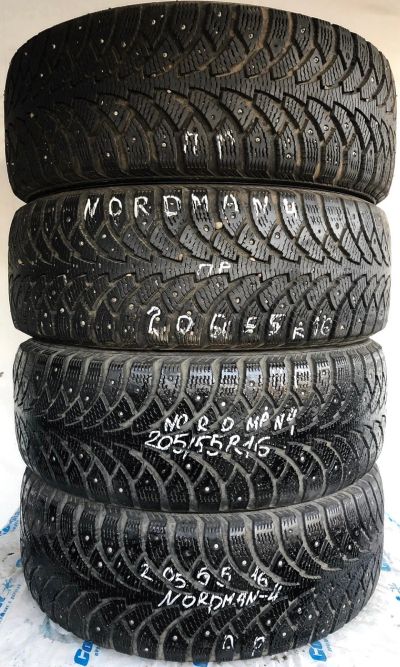 Лот: 14812615. Фото: 1. Шины 205/55 R16 205/55/16 Nokian... Шины