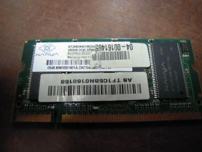 Лот: 7356922. Фото: 1. Память для ноутбука 256mb SO-Dimm... Оперативная память