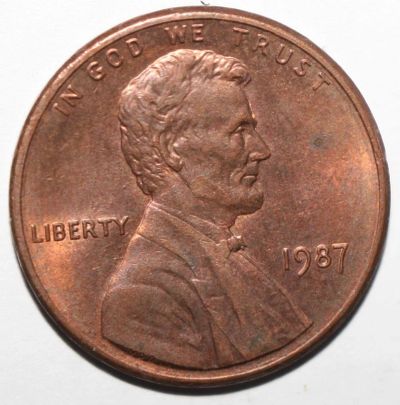 Лот: 11600160. Фото: 1. 1 цент 1987 год. США. Америка