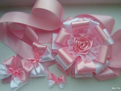 Лот: 8014241. Фото: 1. Бант на выписку из родильного... Комплекты, конверты на выписку