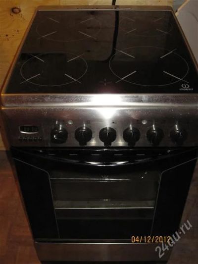 Лот: 1745755. Фото: 1. Электроплита Indesit K 3C76 X... Плиты, духовые шкафы, варочные поверхности