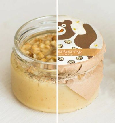 Лот: 9949750. Фото: 1. Крем-мёд с грецким орехом. Мёд, продукты пчеловодства