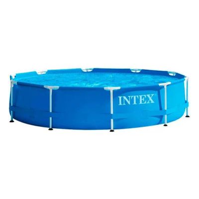 Лот: 25340116. Фото: 1. Каркасный бассейн Intex Metal... Бассейны, аксессуары и комплектующие