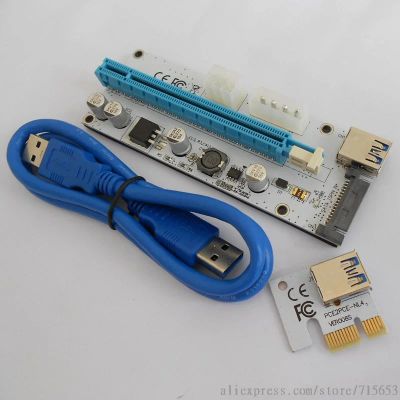 Лот: 11078570. Фото: 1. Riser/ Райзер PCI-E X1-X16 ver... Шлейфы, кабели, переходники