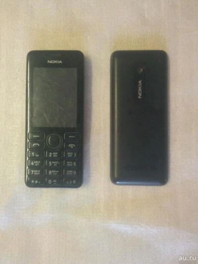 Лот: 10402990. Фото: 1. Nokia 206.1 RM-873, чёрный (на... Кнопочные мобильные телефоны