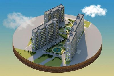 Лот: 18222539. Фото: 1. 1-к. квартира, 37,8 м² ЖК "Отражение... Квартиры, студии