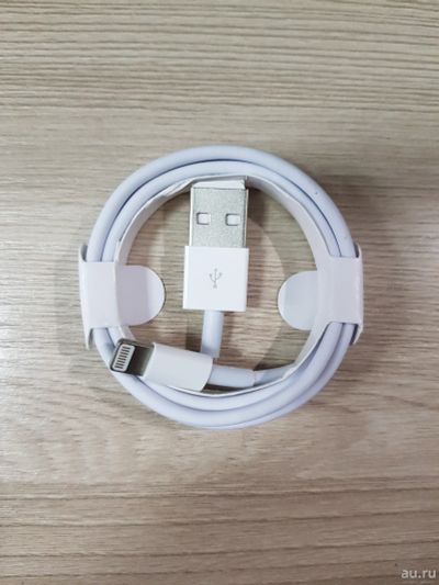 Лот: 16233352. Фото: 1. Кабель USB Lightning (белый) 1m... Дата-кабели, переходники