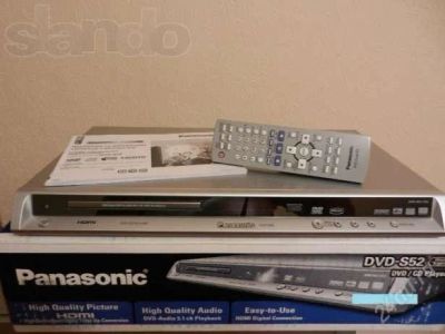 Лот: 2101028. Фото: 1. Panasonic DVD-S52. DVD, Blu-Ray плееры