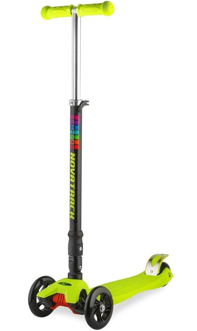 Лот: 15267291. Фото: 1. Самокат-кикборд Novatrack RainBow... Роликовые коньки, скейтборды, самокаты