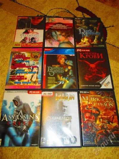 Лот: 2862005. Фото: 1. 9 dvd дисков с играми одним лотом. Игры для ПК