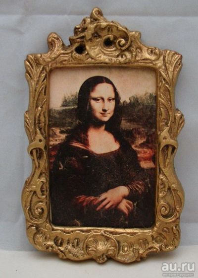 Лот: 18447426. Фото: 1. Плакетка винтажная Мона Лиза... Другое (антиквариат)