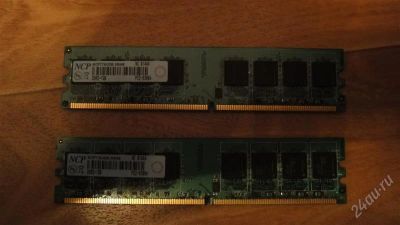 Лот: 942754. Фото: 1. DIMM DDR2 2x1Gb NCP PC-5300 667... Оперативная память