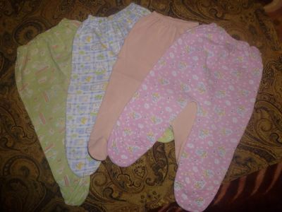 Лот: 3465471. Фото: 1. ползунки 4шт. Ползунки, распашонки, слипы