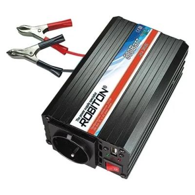 Лот: 21516321. Фото: 1. Инвертор Robiton R500 24 + USB... Инверторы, ИБП