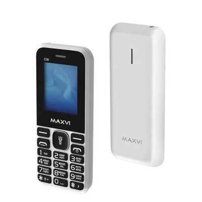 Лот: 22167802. Фото: 1. Мобильный телефон Maxvi C30 White... Смартфоны