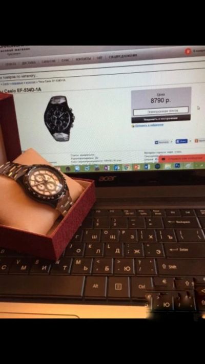 Лот: 9701489. Фото: 1. Продам Часы Casio edifice ef -... Оригинальные наручные часы