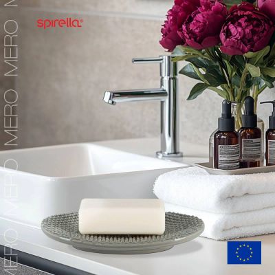 Лот: 24942874. Фото: 1. Мыльница Spirella Mero, цвет коричневый. Аксессуары для ванной